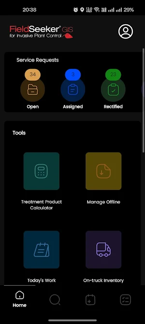 FieldSeeker Invasive Mobile Screenshot 1