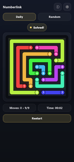 Numberlink - Path Puzzle Screenshot 3