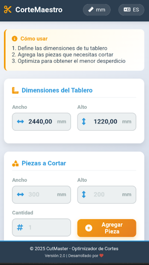 CutMaster - Cutting Calculator Screenshot 0