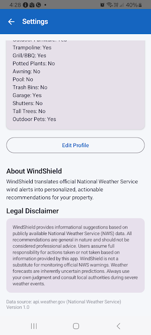 WindShield - Wind Protection Screenshot 2