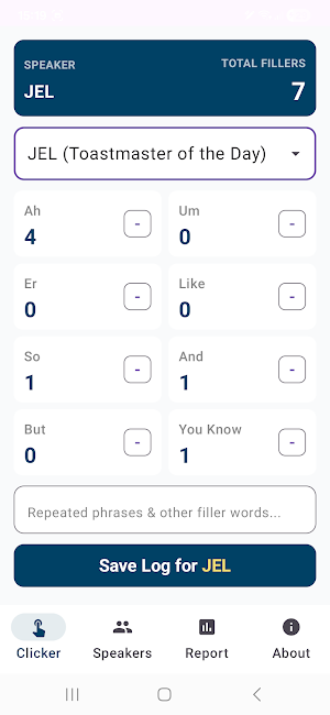 Filler Word Counter Screenshot 2