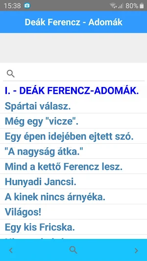 Deák Ferencz - Adomák Screenshot 1