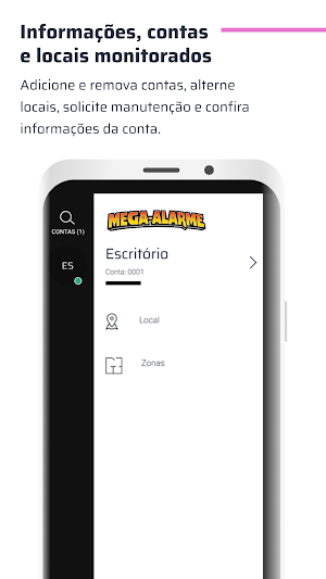 Mega Alarme Secure Screenshot 1