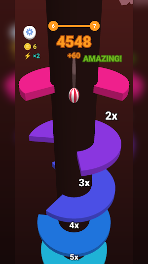 Spiral Smash: Helix Ball Screenshot 1