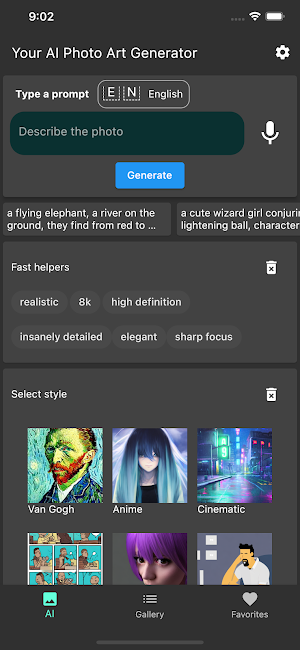 AI Photo Art Generator Screenshot 0