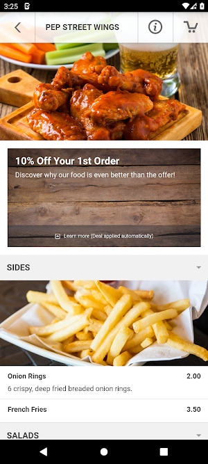 Pep Street Wings Screenshot 2