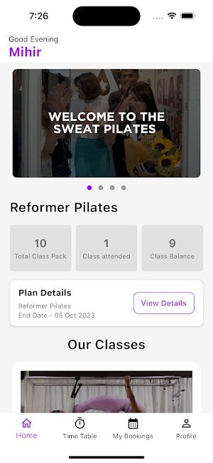 Sweat Fit Wellness Screenshot 1
