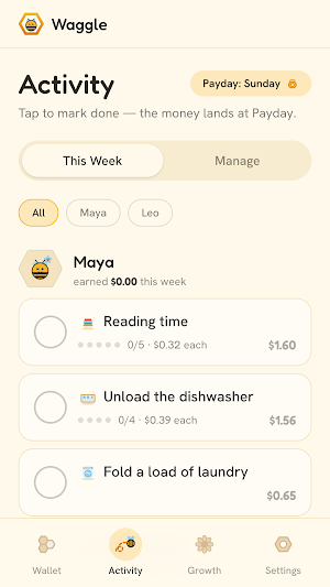 Waggle: Chores & Allowance Screenshot 2