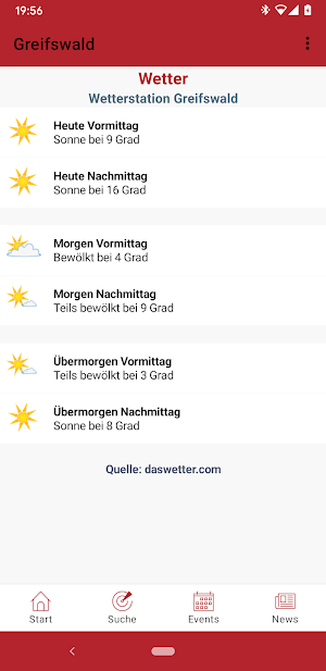 Greifswald-App Screenshot 1