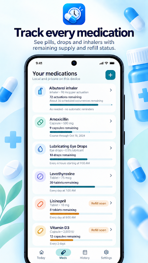 Medication Reminder & Refill Screenshot 1