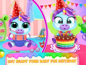 Baby Unicorn Pet Nursery - Care and Dress up Screenshot 3