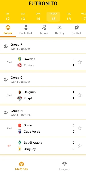 Futbol Bonito - Live Football Screenshot 1