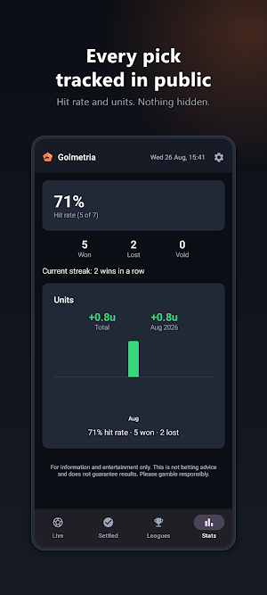 Golmetria Football Predictions Screenshot 1