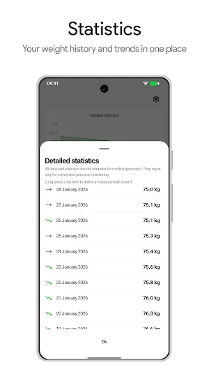 Weight Observer Screenshot 2