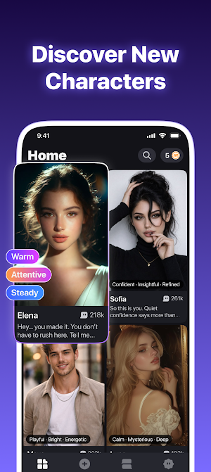 Meetra AI-Chat with Characters Screenshot 0