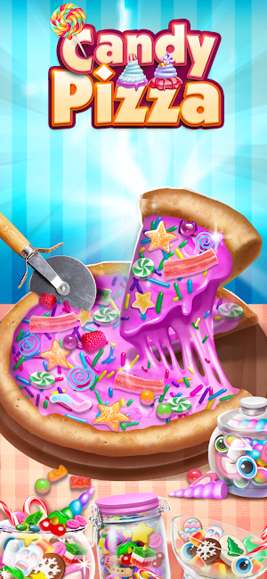 Candy Pizza Maker - Fun Dessert Food Cooking Game Screenshot 0