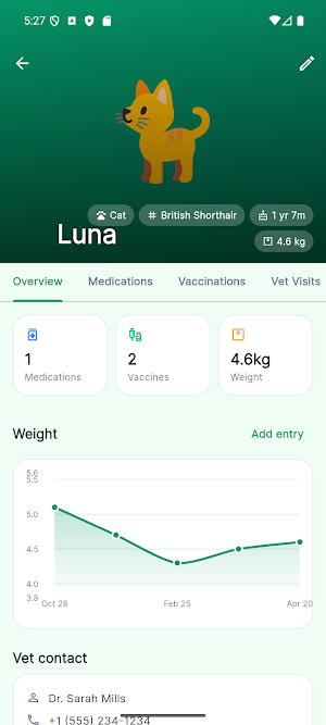 PetCare: Pet Health Tracker Screenshot 2