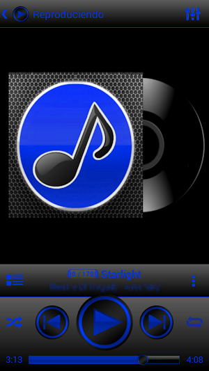 SKIN PLAYERPRO V4 ELEGANT BLUE Screenshot 0