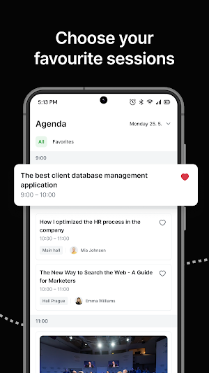 Attendu: My Events Screenshot 2
