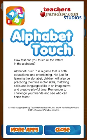 AlphabetTouch™ Alphabet Game Screenshot 1
