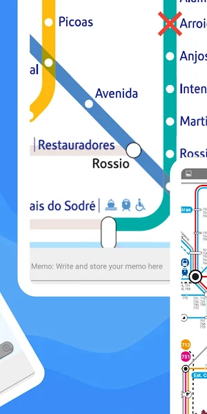 Lisbon Metro LX Map Offline Screenshot 3