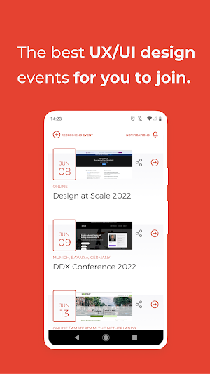 UX/UI Events Screenshot 1