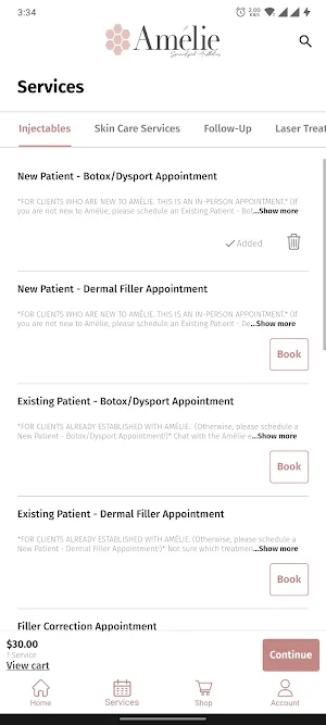 Amélie Mobile Screenshot 3