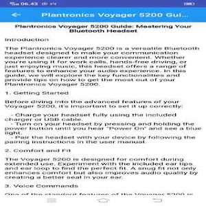 Plantronics Voyager Screenshot 1