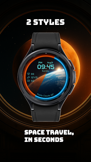 Into Space- Watch face Screenshot 2