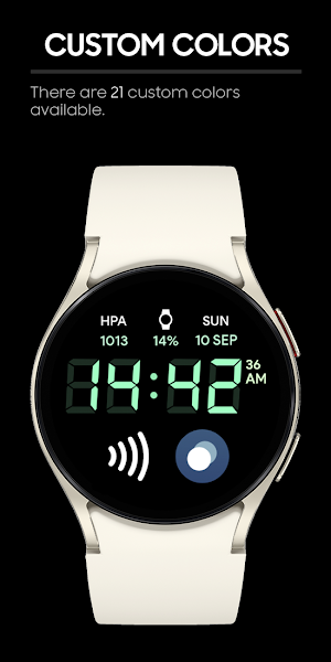 JHW Digital Bits 4: Watch face Screenshot 2