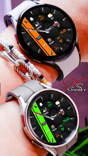 [N-SPORT616]HaftColorWatchFace Screenshot 0