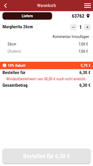 123 Pizzeria Babenhausen Screenshot 1