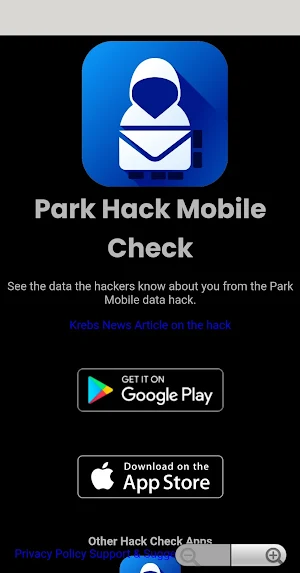 Park Data Mobile Hack Screenshot 2