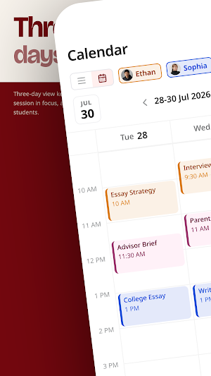 Crimson App Mobile Screenshot 1