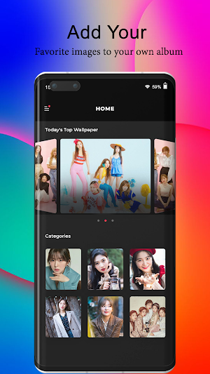 Material Red Velvet Wallpaper Screenshot 3