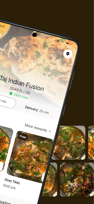 Taj Indian Fusion Screenshot 1