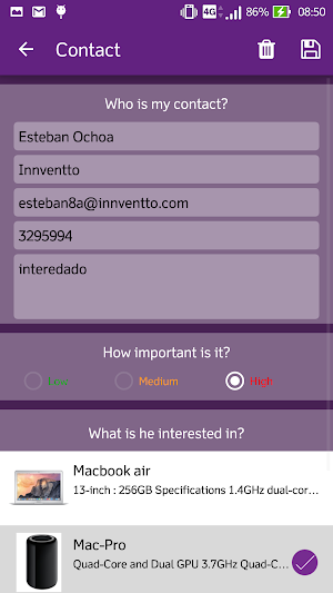 Eventtia Leads Screenshot 2