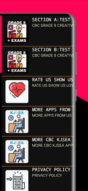 Creative Arts Grade 8 Exams Screenshot 0