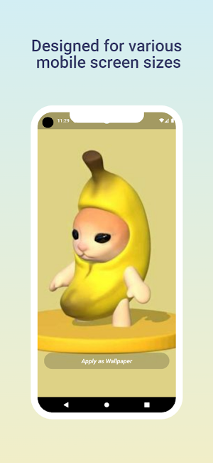 Banana Cat Wallpaper Screenshot 1
