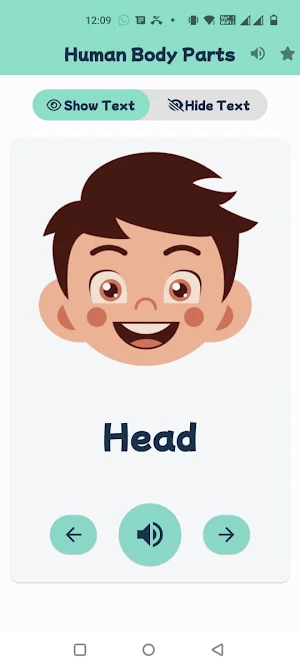 Human Body Part for Kids Screenshot 1