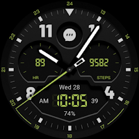 Grass green watch face