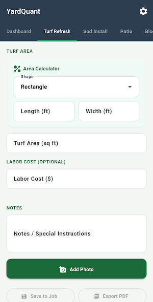 YardQuant Pro Screenshot 1
