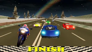 Bike racing highway 2018: Vs cars Screenshot 2