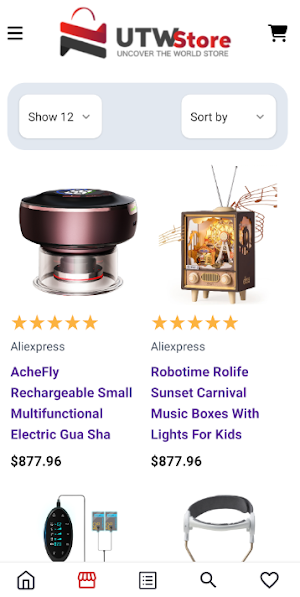 UTW Store Screenshot 1