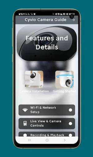 cyvio camera guide Screenshot 0
