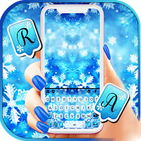 Snowflakes Keyboard Background