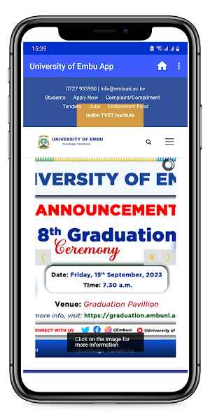 Embu University Official App Screenshot 2