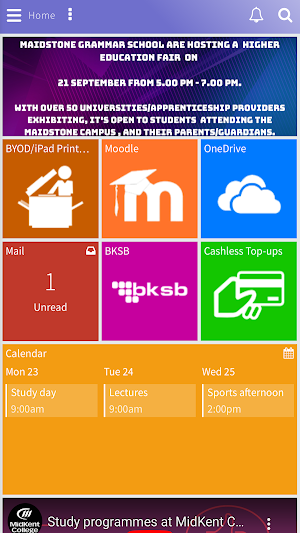 MyMidKentCollege Screenshot 0