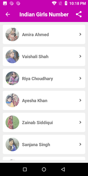Lovely Girls Phone Number Chat Screenshot 1