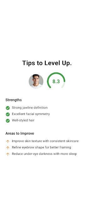 Looksmax AI - Face Analysis Screenshot 2
